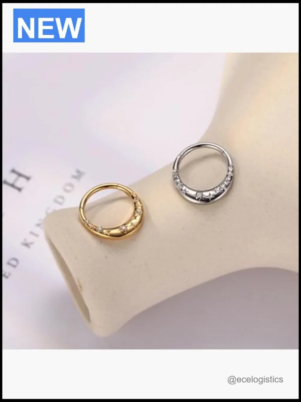 316L Surgical Steel Septum Ring Nose Hoop Hypoallergenic Daith Cartilage Conch